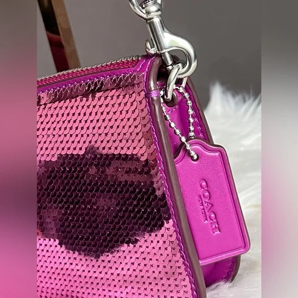 CM547 - Coach Penn Shoulder Bag with Sequins - Picture 6 of 13